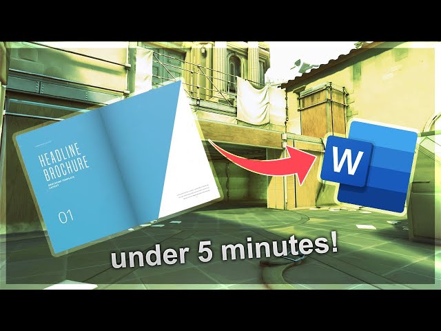 How to make a booklet in Microsoft Word (under 5 minutes!)