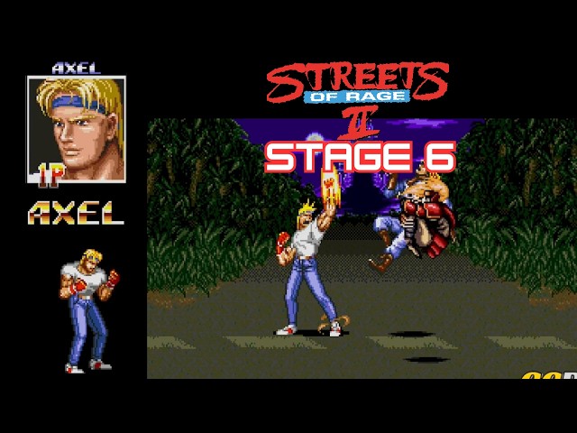Streets of Rage 2 (SEGA) - Axel Playthrough Stage 6 | Bare Knuckle 2 | Beat ‘Em Up Gameplay