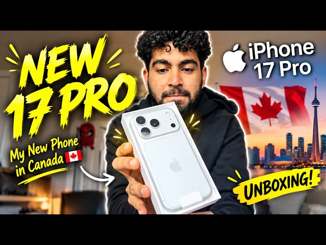 I Bought the iPhone 17 Pro in Canada 🇨🇦 | Silver Unboxing + My Reaction!