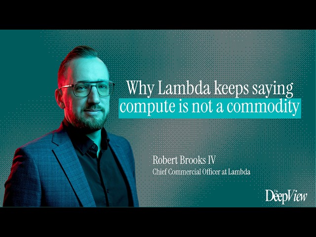 Why Lambda keeps saying compute is not a commodity