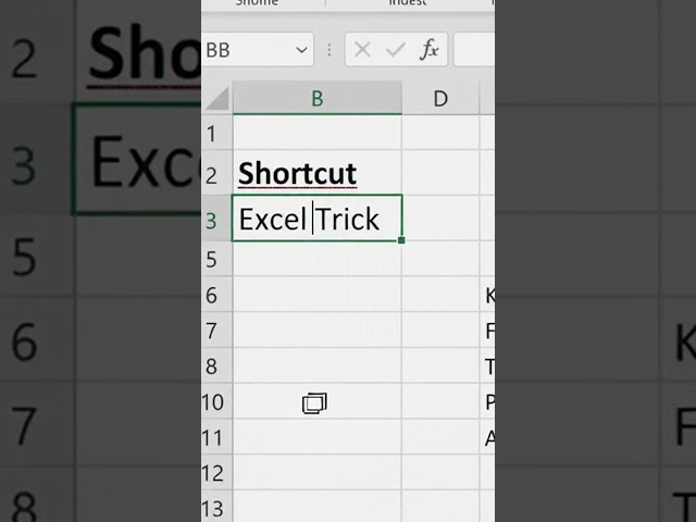 Excel & MS Word में Underline लगाने की Shortcut Key | Ctrl + U Shortcut #tips #fypシ