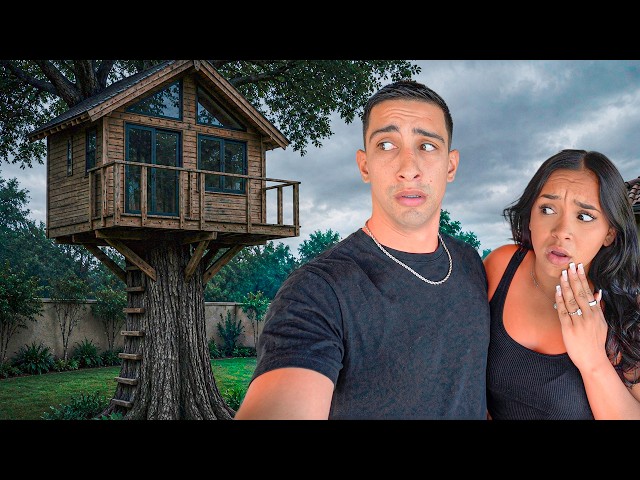 OVERNIGHT Survival Challenge in a TREE House!