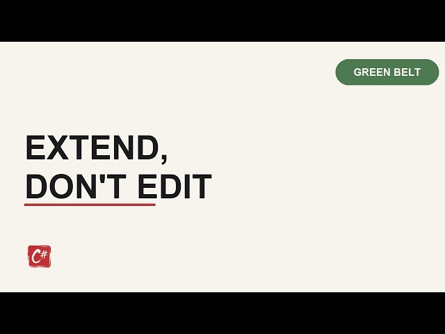 Open/Closed Principle in C#: Extend Without Editing