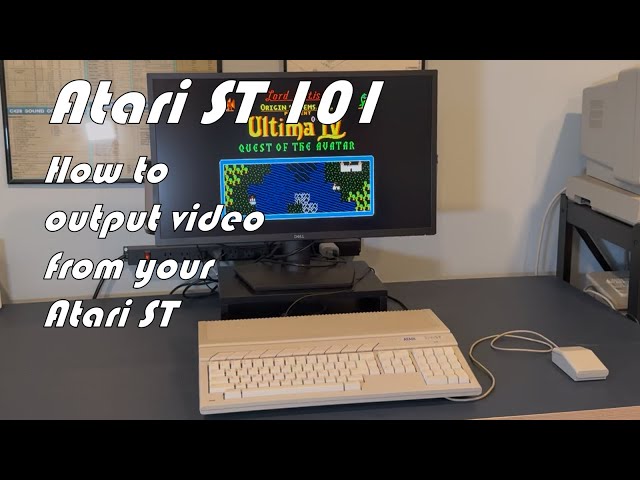 Getting video output from your Atari ST.  Atari ST 101