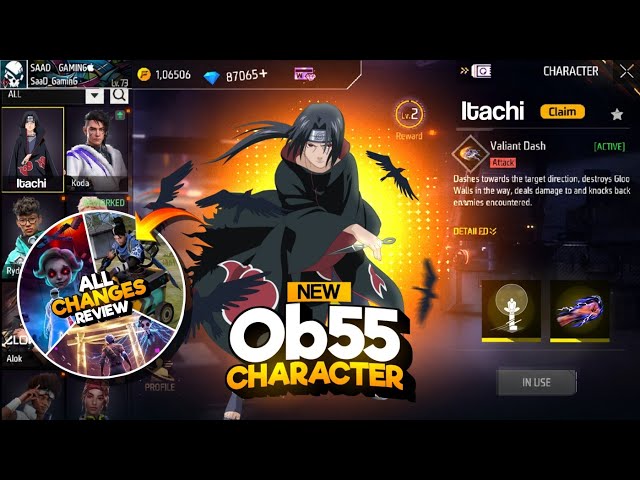Ob 55 Update New Character Free Fire | New Event Free Fire Bangladesh Server | Free Fire New Event