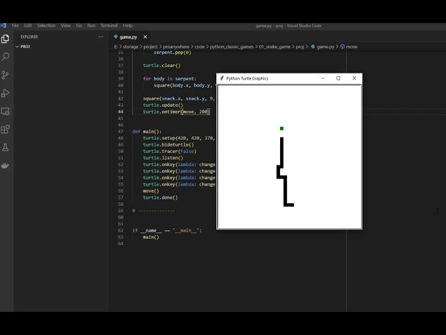 Python   Classic Games   Serpent