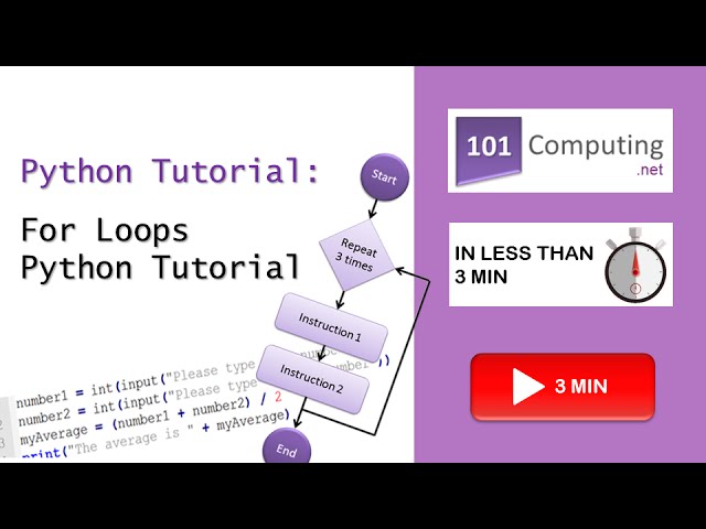 For Loops in less than 3 minutes - Python Tutorial