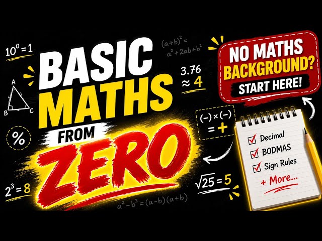 🔥 Basic Maths from Zero | Strong Foundation for SSC Maths