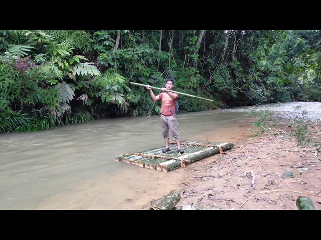cara cara buat perahu kampung (rakit)