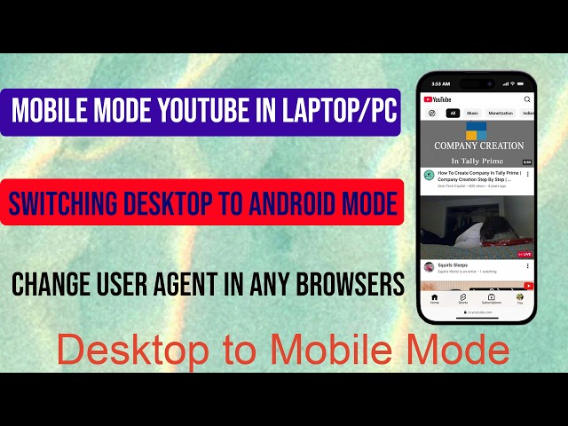 Mobile Mode YouTube in Laptop & Pc / How to watch YouTube video in Android mode on your laptop 