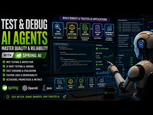 🚀 Test & Debug AI Agents with Spring AI | LLM Evaluation, MCP Inspector & Observability | Part VII