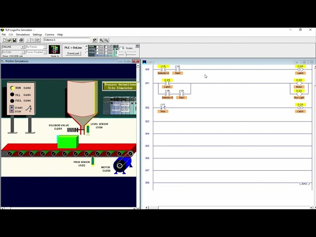 PLC Assignment - Latch/Unlatch with Jog Function