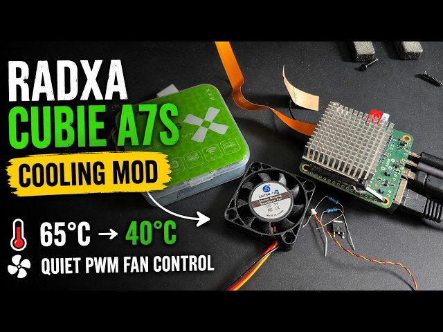Radxa Cubie A7S Cooling - Quiet PWM Fan Control with a Simple MOSFET