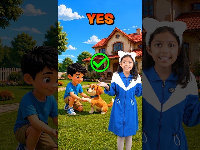 Opposite Words for Kids 👧 | Fast-Slow, Stop-Go, Yes-No | Adi Connection #shorts