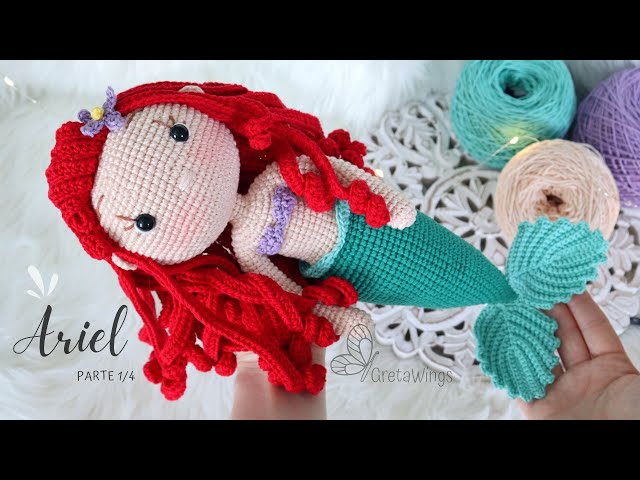 Tutorial Ariel (Sirenita) Amigurumi | Serie Princesas  Part 1/4 Sub 🇺🇸🇪🇸/ GretaWings