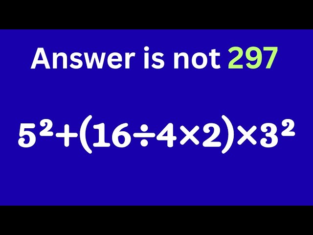 5²+(16÷4×2)×3²=? 🥺अगर इस तरीका से कोई सवाल को हल करे तो उसका 💯  नम्बर जरुर आएगा😃 || BODMAS Rule