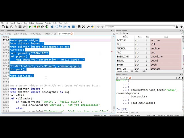 Python GUI Programming-Tkinter MessageBox Widget