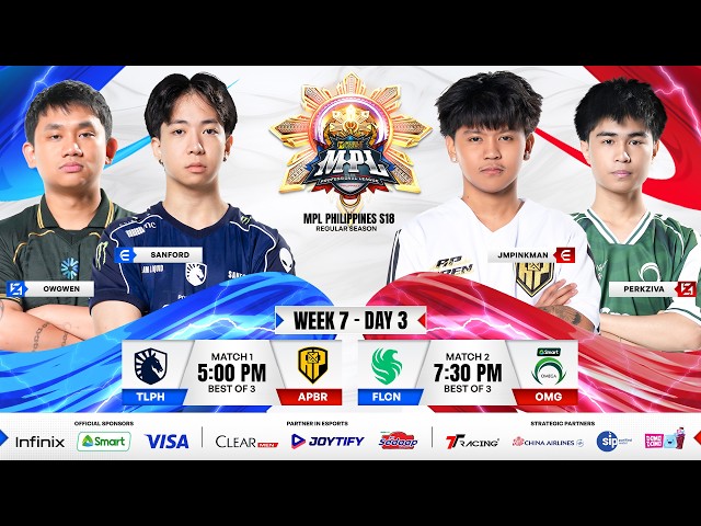 🔴 LIVE | MPL PH S18 | FILIPINO - Week 7 Day 3