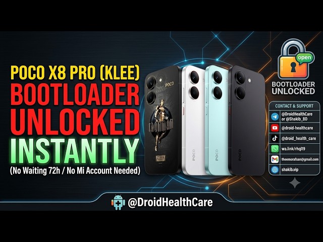 Poco X8 Pro / Redmi Turbo 5 (Klee) Bootloader Unlocked Instantly without Mi Account
