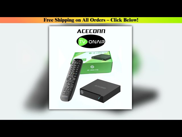 4K Linux TV Box Pi2 ACECONN TVPlus Streaming Set-top Box TVONAIR Player 1GB+8GB IPTV Abonment Box