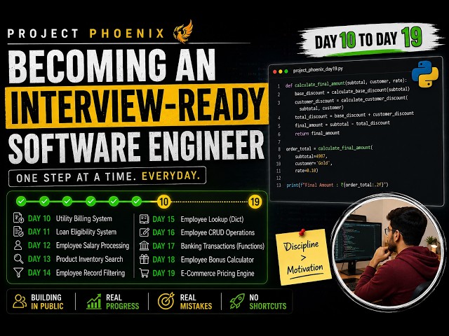 Can I Compete With FAANG Engineers? | Day 10 to 19 | Project Phoenix