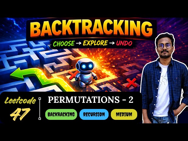 LeetCode 47 | Permutations II | Generate All Permutations | Telugu | DSA