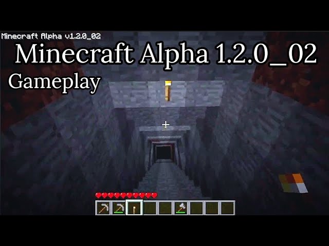 ⛏️ MINECRAFT ALPHA 1.2.0_02 – DIGGING DEEP IN MY WORLD ⛰