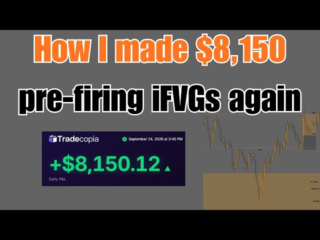 How I made $8,150 pre-firing iFVGs AGAIN