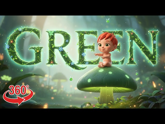 How to Write the Word GREEN for Kids 🧚🐢🌴🥝🧩