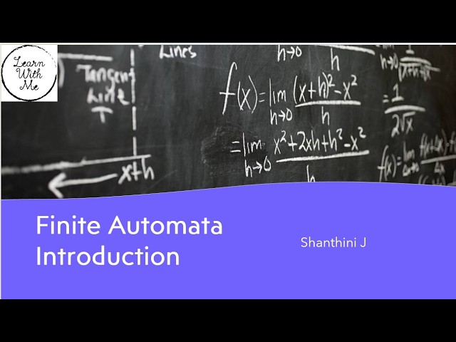 Introduction to Finite Automata | Theory of Computation | Computer Science Engineering