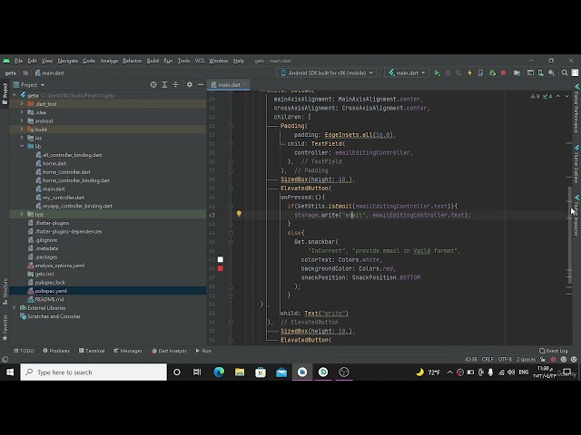 7  Get Storage and Email Validation