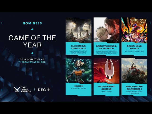 Game of The Year Awards Voting Picks With Stealthy 4k
