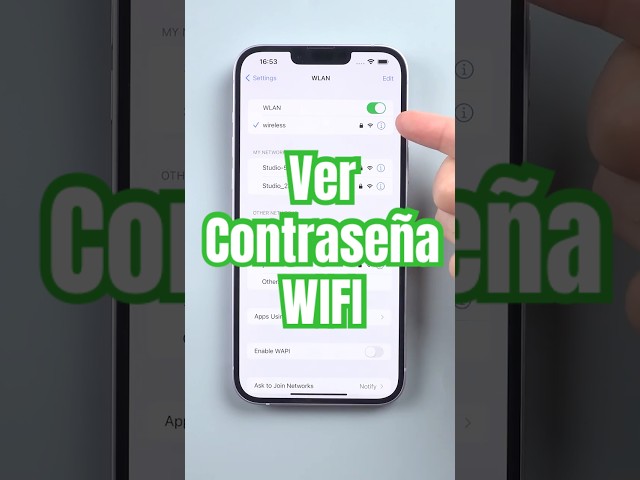 😎Cómo ver la contraseña del WiFi en iPhone 2025 #shorts
