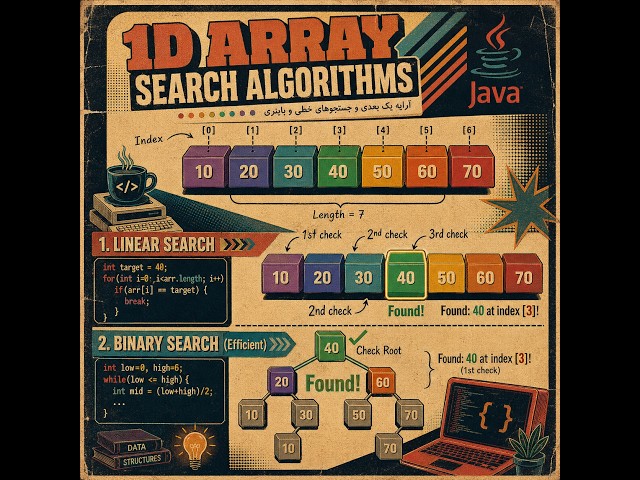 Implementing the Binary Search Algorithm in a One-Dimensional Array Using Java