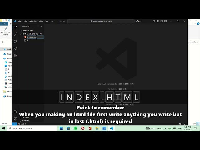 How to make html page in 2025 | how html work in vs code work | Lesson no.1 @CodeWithHarry  #html5 