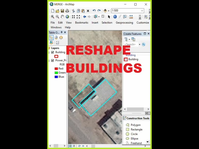 Reshape Buildings in ArcGIS#reshape #shorts #building #gis #gistutorial #geography #arcgistutorial