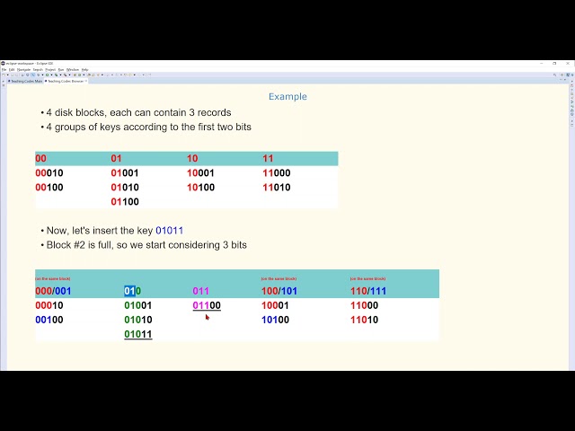 CMPE160 (Object Oriented Programming): Chapter 8 - Section 3 - Extendible Hashing