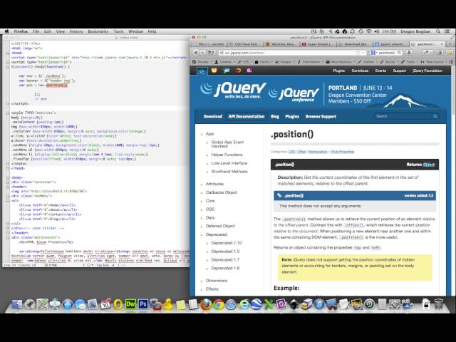 Sticky Navigation Menu with HTML, CSS & Javascript