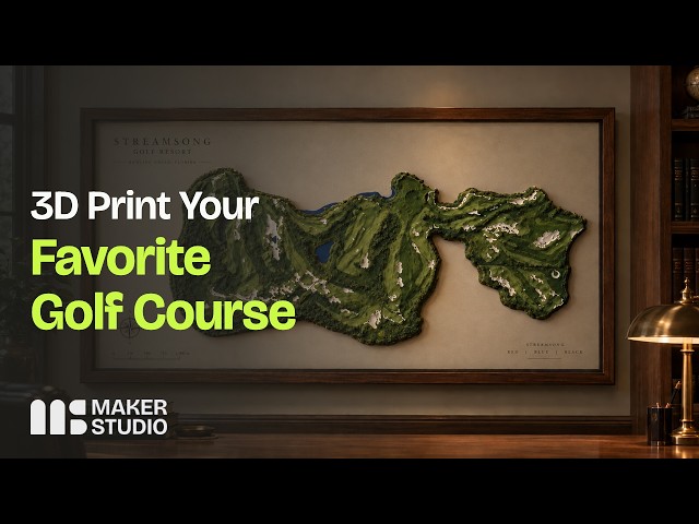 How to 3D Print a Golf Course | New Golf Course Feature in 3D Maps