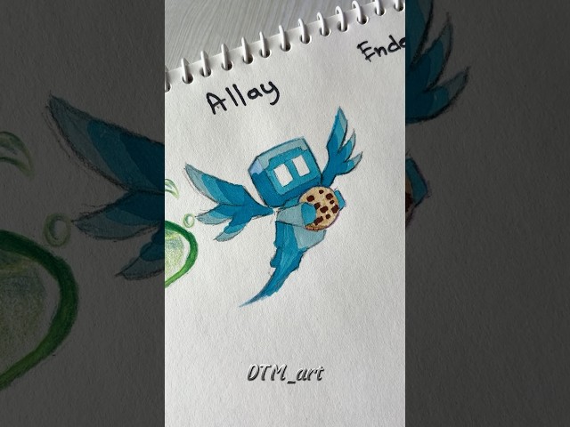 How to draw cute mobs from minecraft #drawing #tutorial #minecraft