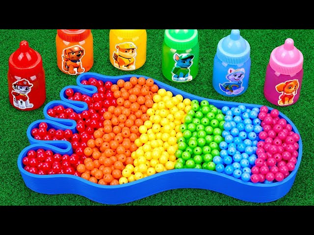 Satisfying Video l How to Make Rainbow Bathtubs into Mixing Slime with Glitter Pool Cutting ASMR #15