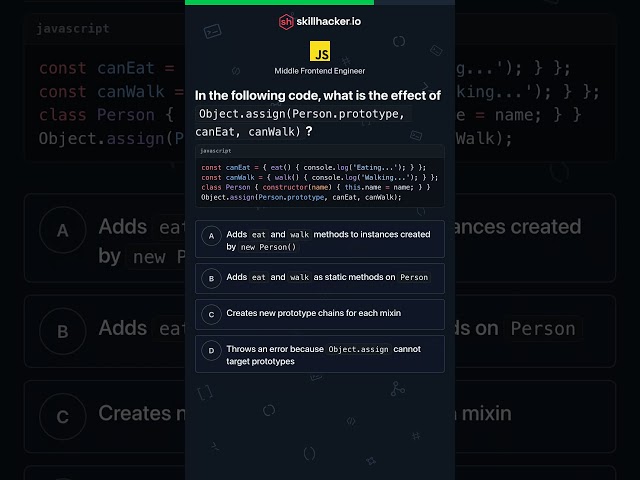 JavaScript Question #30 | Middle Level 🧠