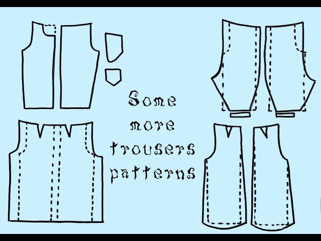 Some more trousers patterns
