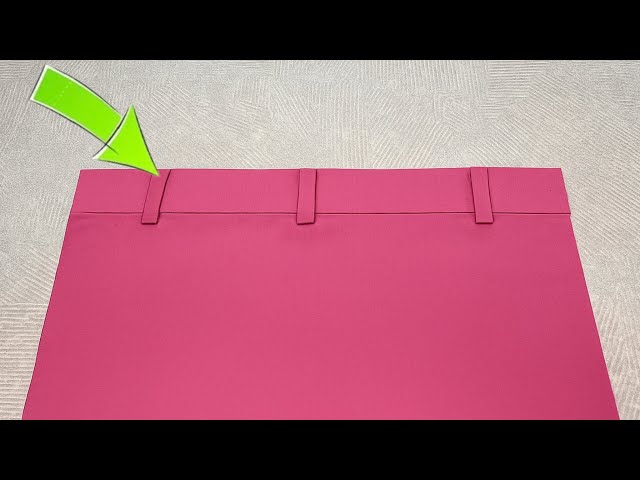 How to Sew Belt Loops for Skirts & Pants | Easy sewing Tutorial