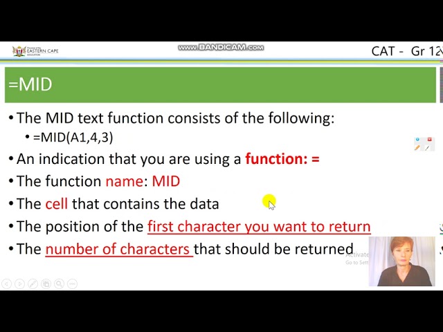 Computer Application Technology - Text Function (Grade 12)