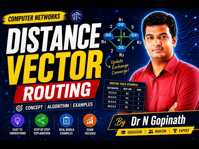 Distance Vector Routing By Dr N Gopinath