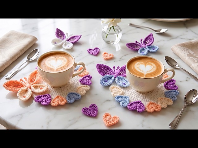 How to Make Crochet Coasters EASY FAST VERY CUTE Beginner Tutorial from Scratch