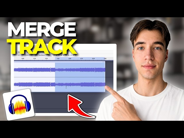 Cómo combinar e insertar varias pistas en una sola en Audacity | Tutorial 2026