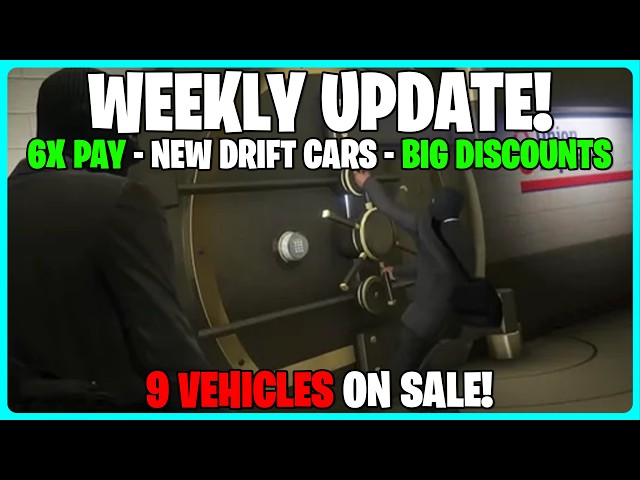 GTA ONLINE WEEKLY UPDATE - NEW DRIFT CARS - BONUSES & MORE!
