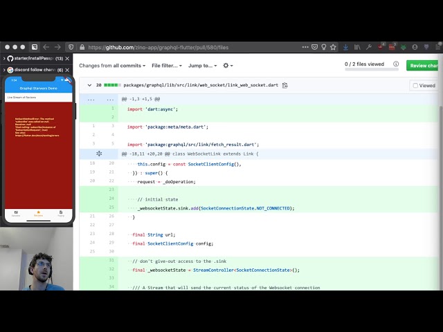 graphql-flutter Quarantine Stream 0.0.12
